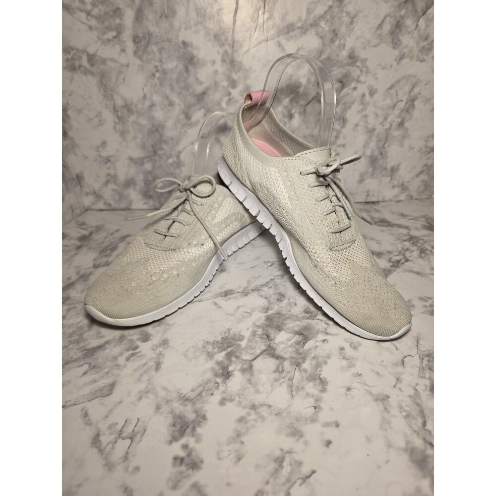 Zerogrand Cole Haan Shoes Women's Sz 9B Stitchlite Wingtips Oxford Optic White